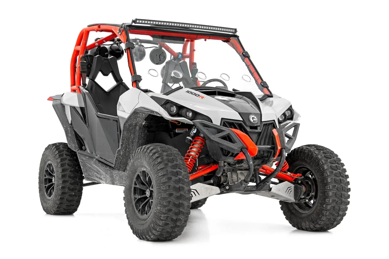 Fits Can-Am Commander 1000_Maverick LED Light Front Mount 40_ Black 97037